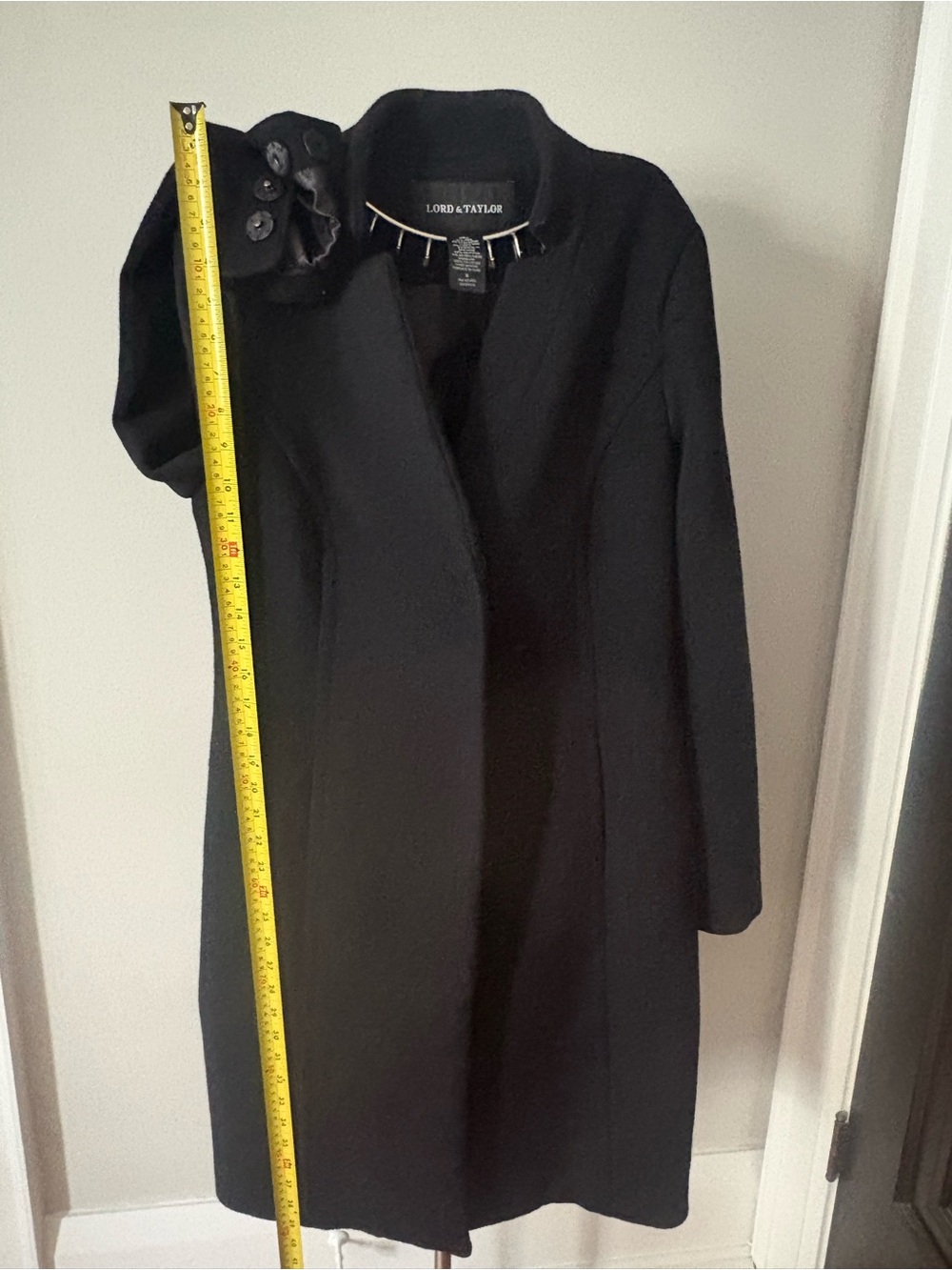 Lord & Taylor Black Women's Long Coat
